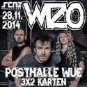DEMNÄCHST EINSENDESCHLUSS: .rcn präsentiert WIZO, 28.11.2014, POSTHALLE WÜRZBURG