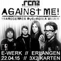 DEMNÄCHST EINSENDESCHLUSS: .rcn präsentiert: AGAINST ME!, MI. 22.04.2015, E-WERK ERLANGEN