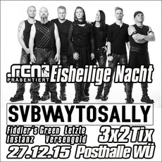 DEMNÄCHST EINSENDESCHLUSS: .rcn präsentiert: EISHEILIGE NACHT, SO. 27.12.2015 POSTHALLE WÜRZBURG