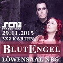 HEUTE EINSENDESCHLUSS: .rcn präsentiert BLUTENGEL, SO. 29.11.2015, LÖWENSAAL-NBG