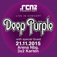 MORGEN EINSENDESCHLUSS: .rcn präsentiert DEEP PURPLE, SAMST. 21.11.2015, ARENA-NÜRNBERG