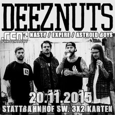 DEMNÄCHST EINSENDESCHLUSS: .rcn präsentiert: DEEZ NUTS + 4 BANDS, FR. 20.11.2015, SW-STATTBAHNHOF