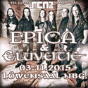 DEMNÄCHST EINSENDESCHLUSS: .rcn präsentiert: EPICA & ELUVEITIE, DI. 05.10.15 LÖWENSAAL-NBG.