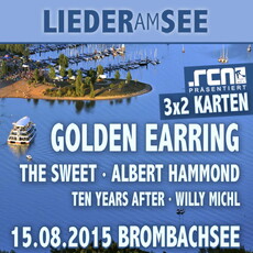 DEMNÄCHST EINSENDESCHLUSS: .rcn präsentiert: LIEDER AM SEE, SA. 15.08.2015, STRANDBAD ENDERNDORF-BROMBACHSEE