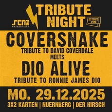 .rcn präsentiert TRIBUTE NIGHT - COVERSNAKE meets  ...