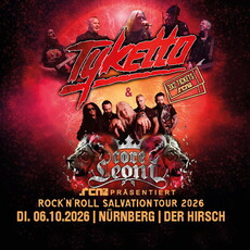 im Oktober: .rcn präsentiert: TYKETTO & CORE LEONI, Di. 02.06.2026, Nbg. Hirsch