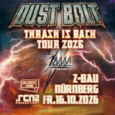 Mit neuer EP im Oktober im Z-Bau: .rcn präsentiert DUST BOLT, Freitag, 16.10.2026, Nürnberg